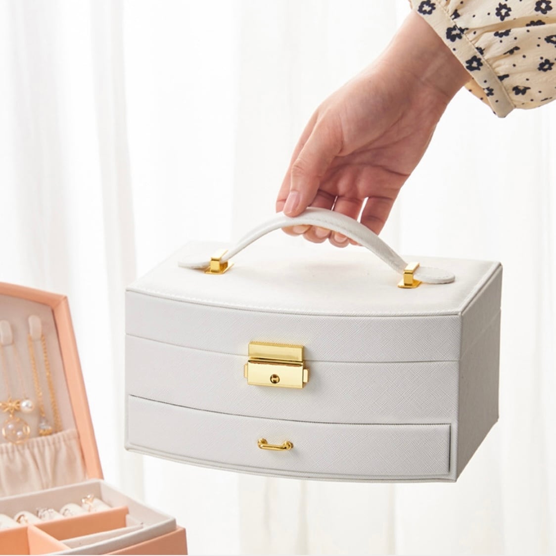 ジュエリーボックス2段式アクセサリーボックス収納ケース | Succeed by