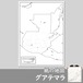 グアテマラの紙の白地図