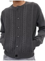 JCAESAR STUDIO Heavy Cable Knit Cardigan