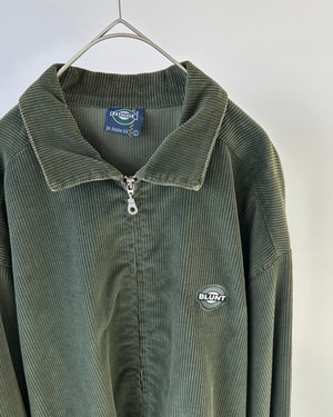 -Blunt- Vintage 90s L Corduroy Zip Jacket