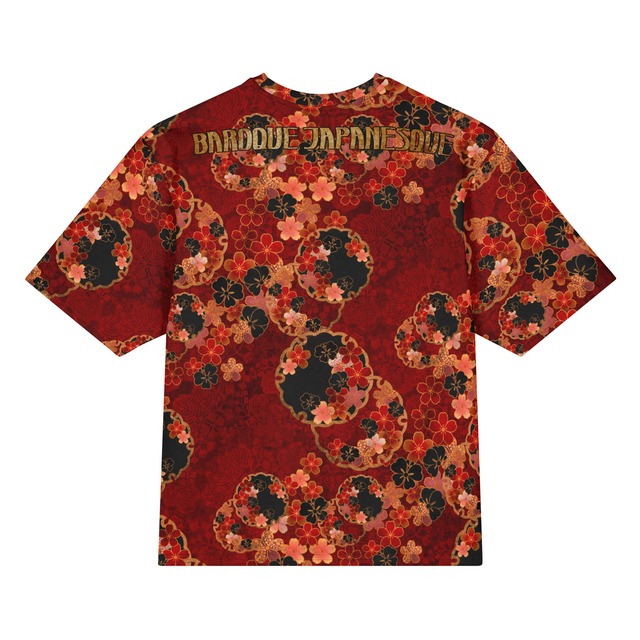 和紋様装飾　桜雪輪　和柄ユニセックス 150G Breeze Tシャツ