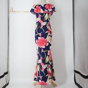 フラダンス 衣装 ワンピース ドレス ネイビー系 ハイビスカス柄 ハワイアンプリント アロハ フラ ダンス レッスン 練習 紺 ダンス衣装 ハワイアンダンス レディース ホワイト系 レッド系 ピンク系 グリーン系 イエロー系 華やか 大人っぽい 上品 着回し ハワイアン ワンピース 柄ワンピース フレア ロング丈 半袖 ウエストシェイプ タイトめ スリム 着痩せ 春 夏 秋 コットン混 綿混 オシャレ 大人カジュアル エレガント 発表会 衣裳 舞台衣装 レッスン着 普段使い 通学 旅行 南国 コーデ