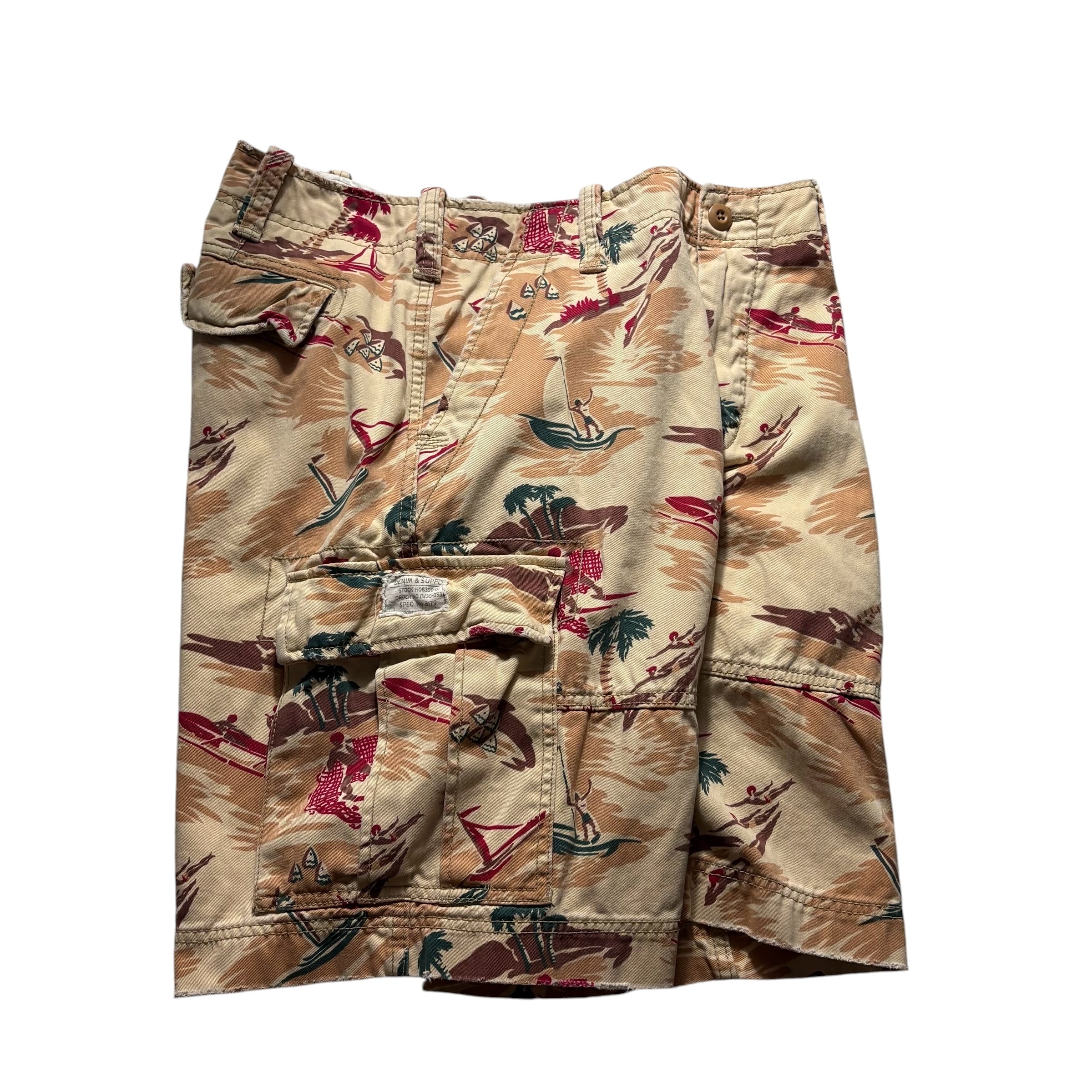 Ralph Lauren denim supply カーゴ ショーツ　M〜L相当 DENIM&SUPPLY RALPH LAUREN wide cargo shorts | NOIR ONLINE