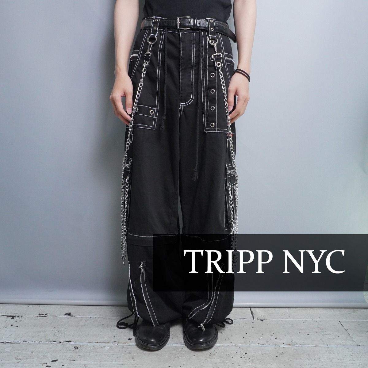 最終値下げ早い者勝ちTRIPP NYC ブラックスタッズジャケット XL 短丈 626dd0d4621474e1f13c744dbef418