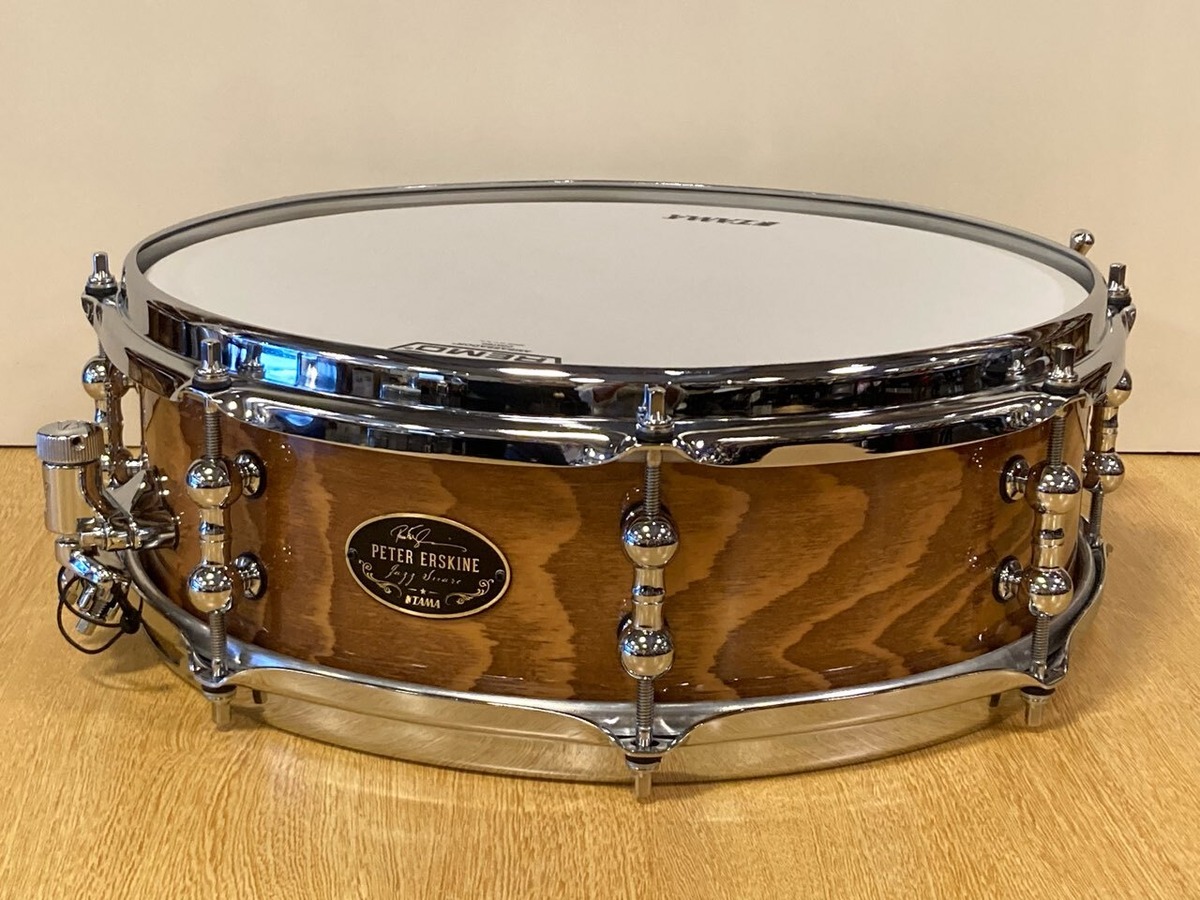 Pearlスネアドラム 金リム（Pearl パール スネアドラム FTSS1435 Free  