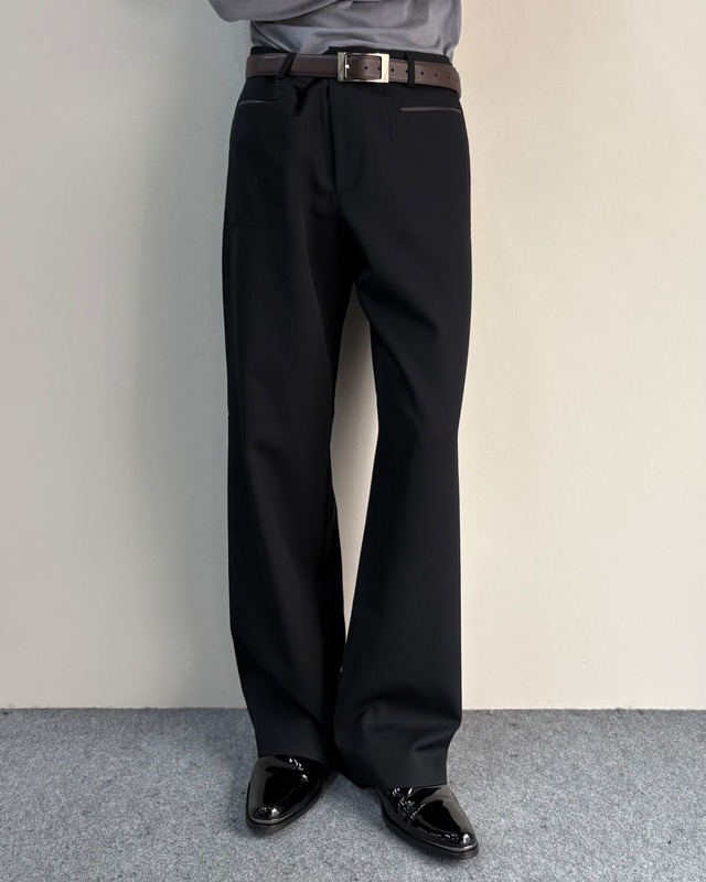 【jean paul gaultier homme】no-pleat wide straight trousers
