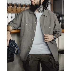 Front pocket design shirt P614