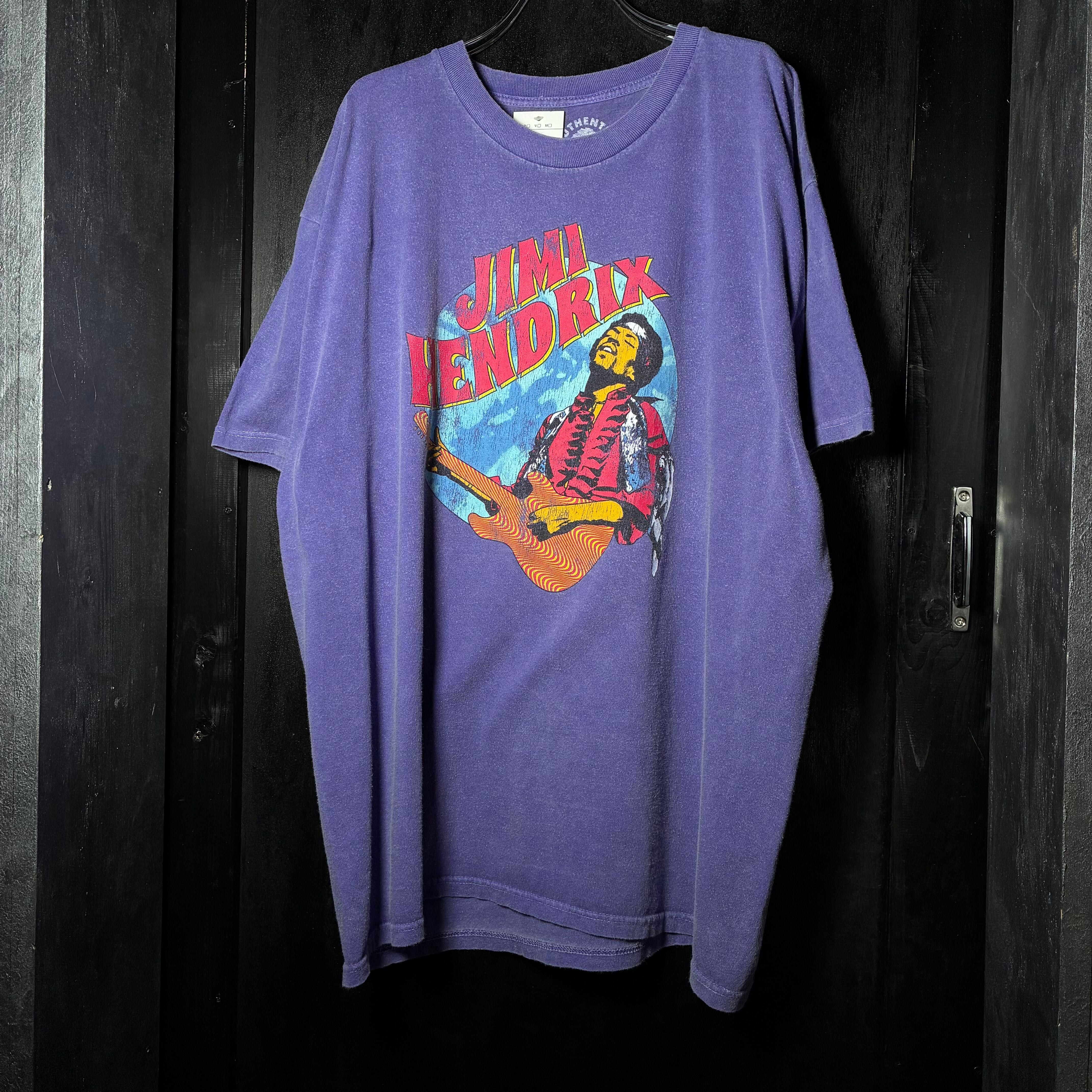 JIMI HENDRIX ロックTシャツ ジミヘン ミュージックTシャツ 紫XL