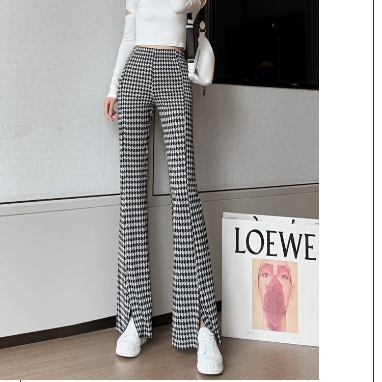 LOEWE 千鳥格子柄パンツ LOEWE ロエべ/千鳥柄パンツ/ABランク/82