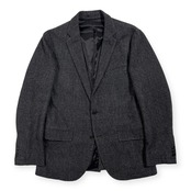 GREEN LABEL RELAXING ユナイテッドアローズ グリーンレーベルリラクシング グレンチェック ウール テーラードジャケット L /チャコールグレー