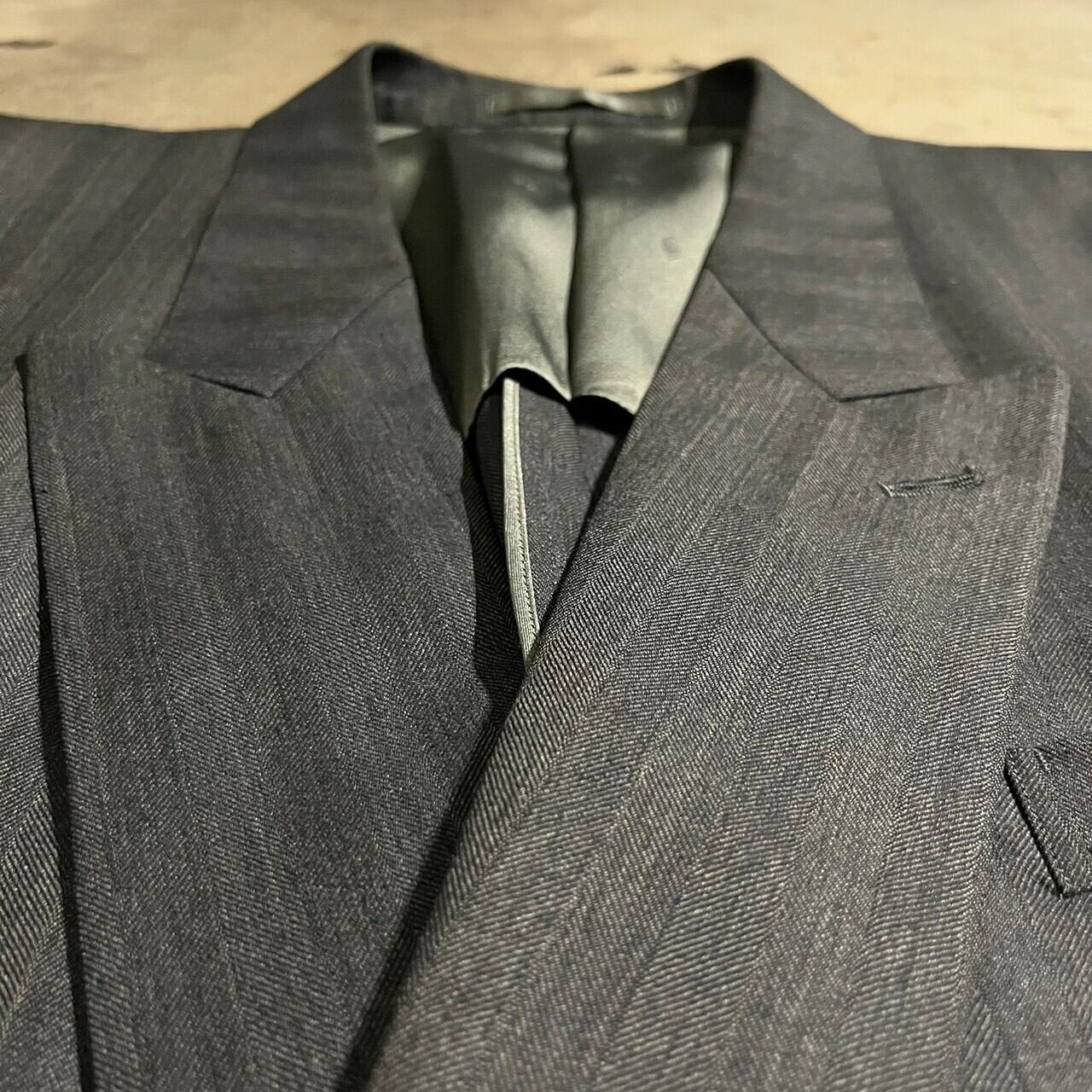 dunhill〗made in U.K custom wool setup suit /ダンヒル 英国製 