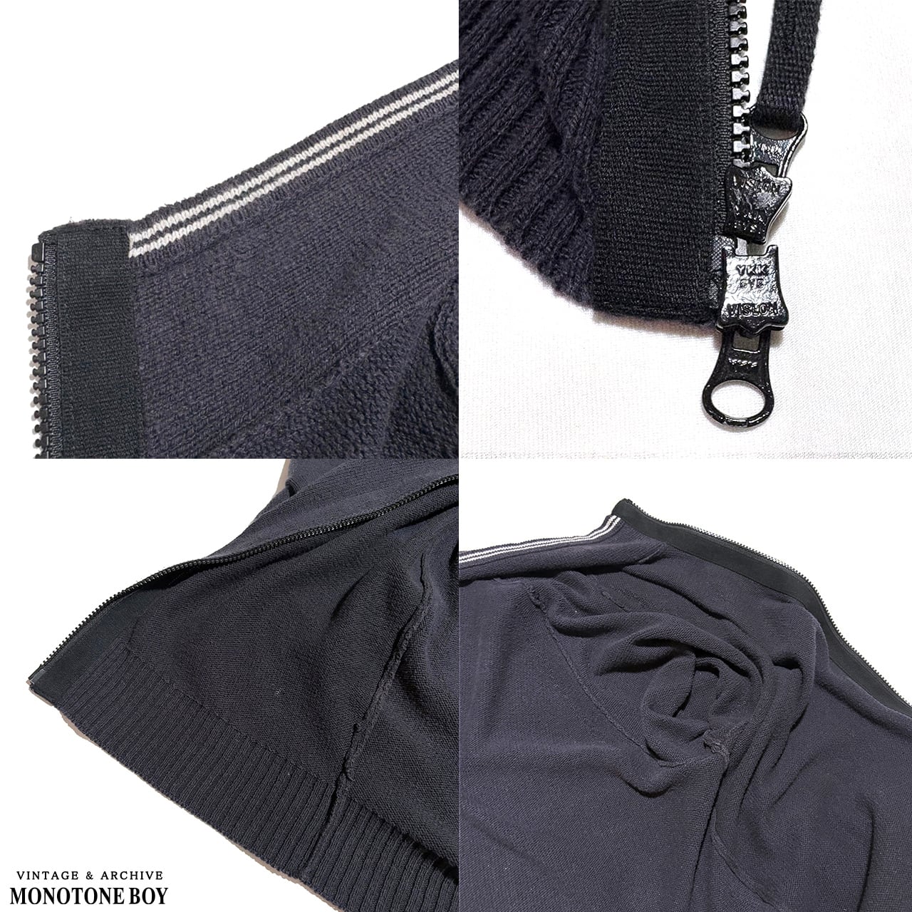 STONE ISLAND 2012SS ZIP UP DRIVERS COTTON KNIT NAVY size L
