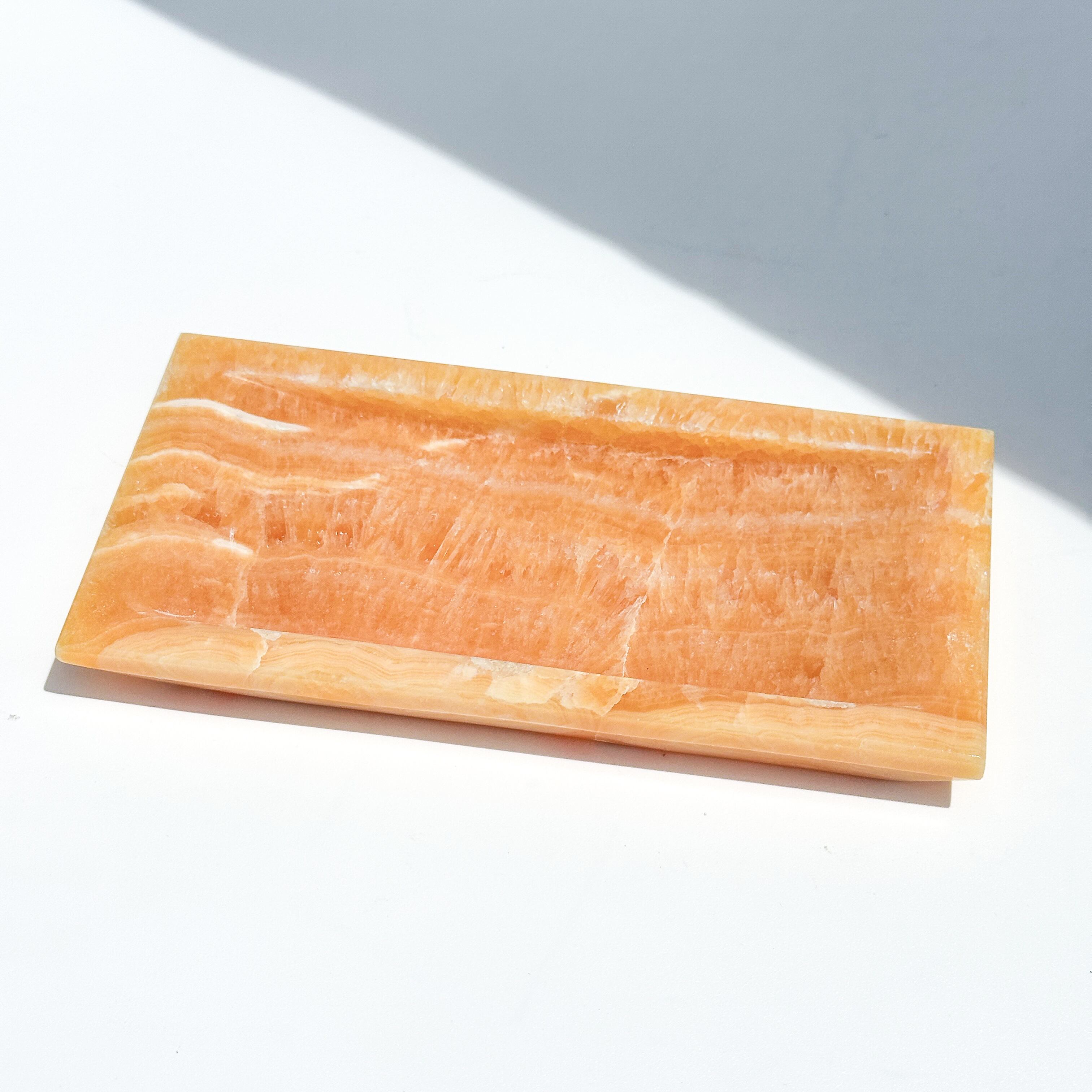オレンジカルサイトのトレー 11◇ Orange Calcite ◇ 天然石・鉱物・パワーストーン・インテリア