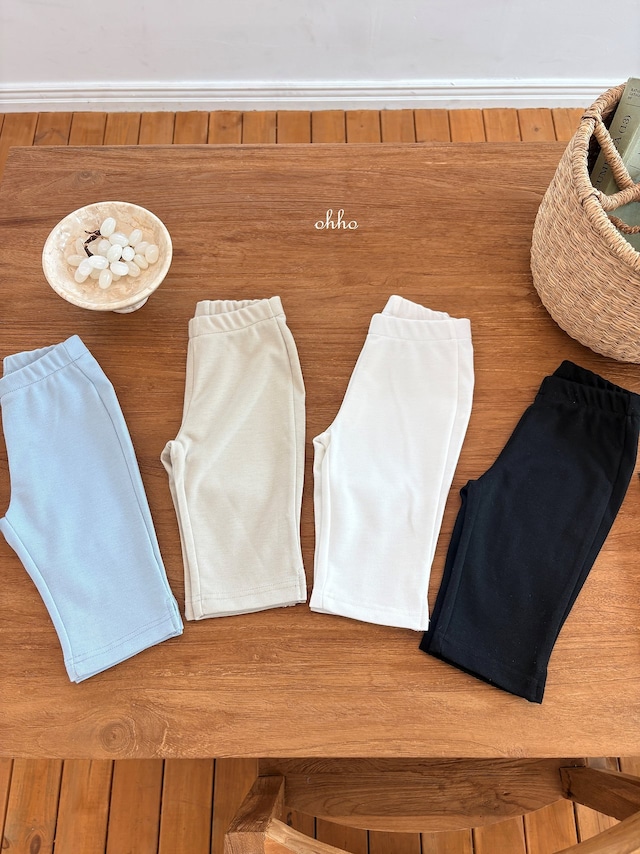 【取寄】ohho｜soft capri pants｜もちもちカプリパンツ｜S-2XL｜kids｜26 summer