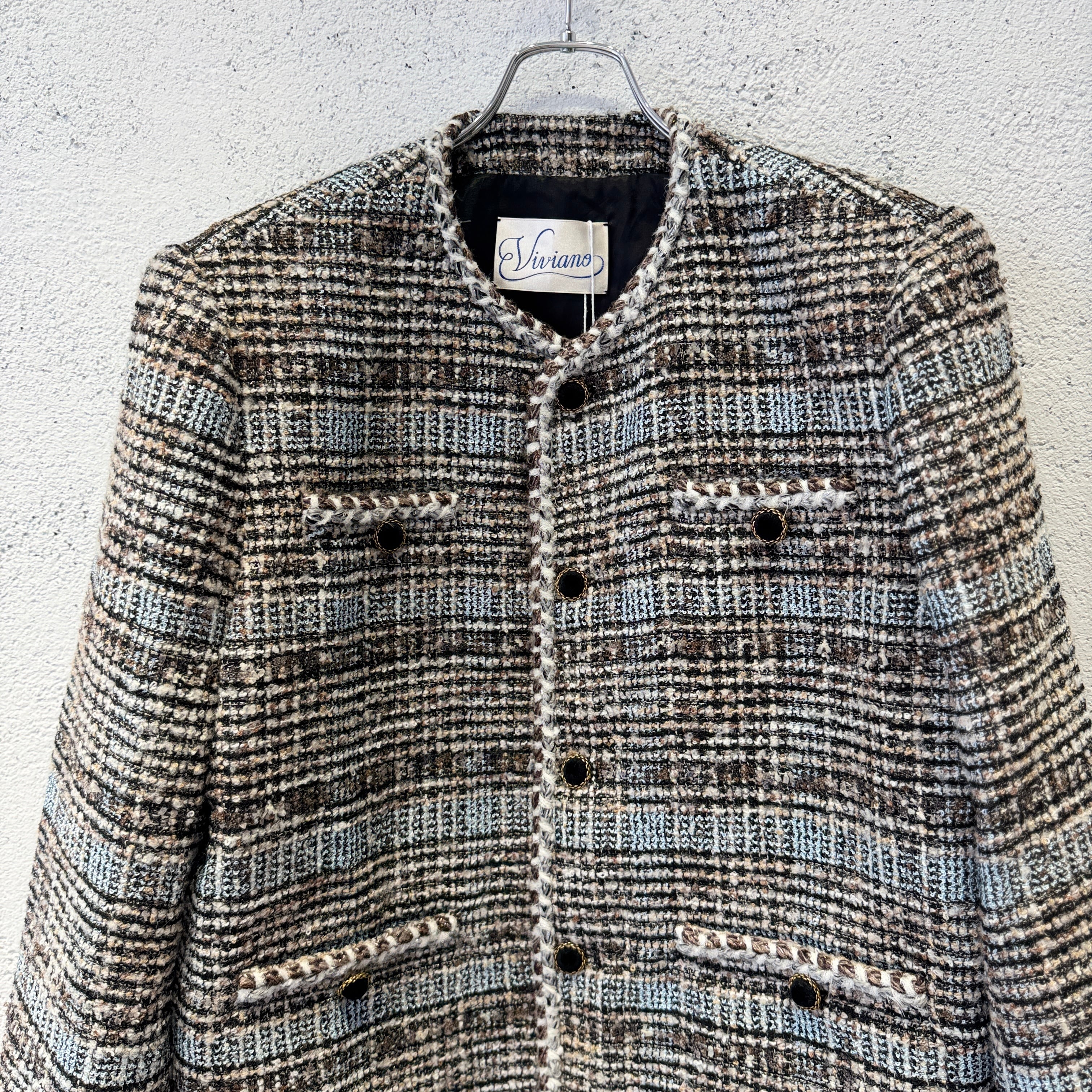 VIVIANO MENS / Melange Tweed Jacket / MULTI | ふぁいん