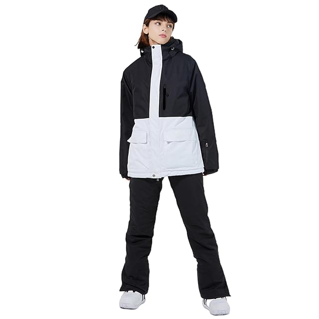 HOTIAN] スノーボードウェア レディース スキーウェア 上下セット