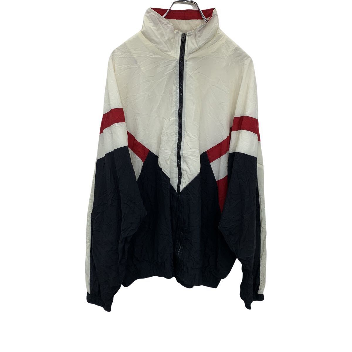 CLAYBROOKE ジップアップナイロンジャケット Lサイズ ホワイト 古着卸