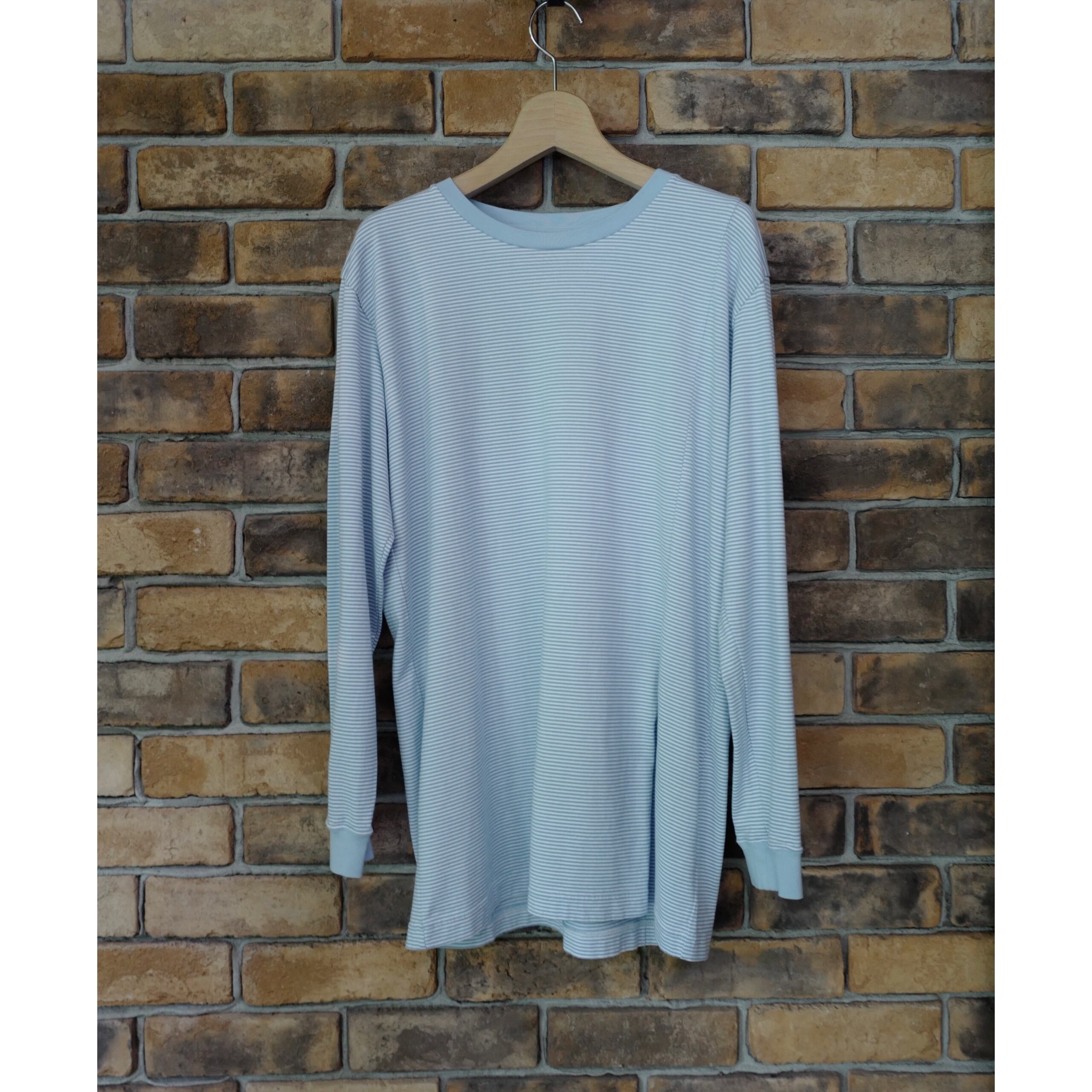 MEYAME │BORDER SLIT LONG SLEEVE TEE (2colors) | robin ASO