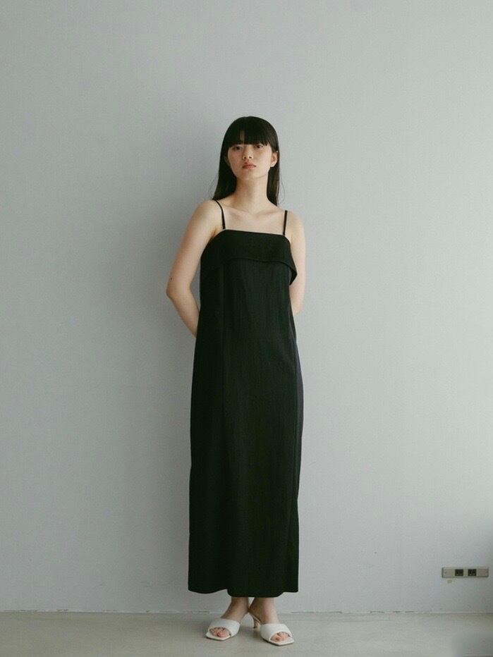 CASA FLINE カップ付2wayサテンベアドレス Black | planet3rd