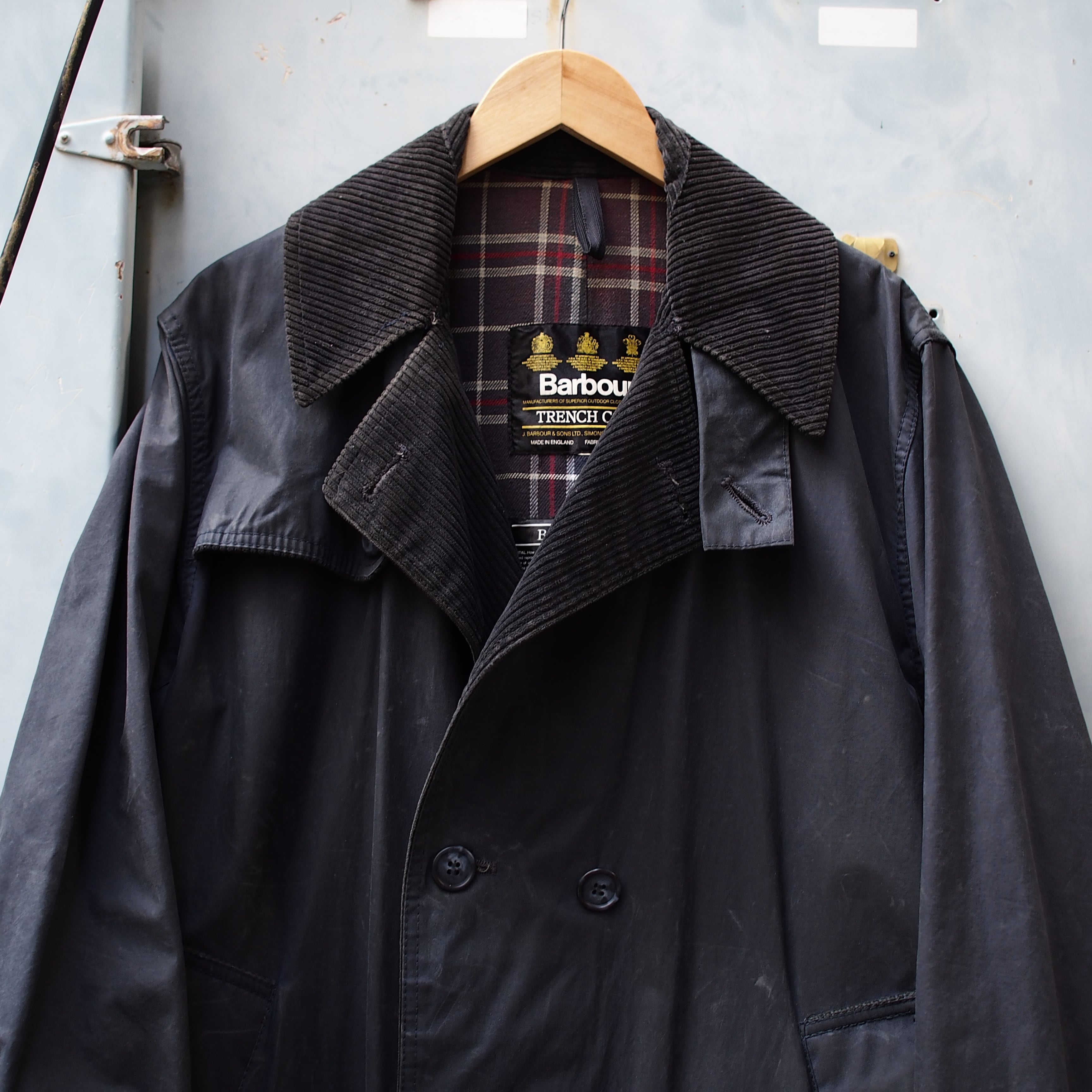 UK 1980's〜90's Vintage Barbour “TRENCH COAT” バブアー トレンチ