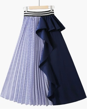 アシンメトリーフレアスカート