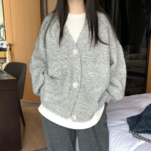 オーバーサイズ ニットカーディガン     00149