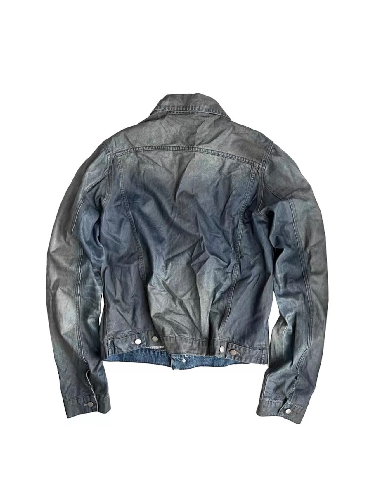 【CinderVein】Gradient Washed Denim Jacket