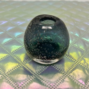 手吹きバブルガラスフラワーベースボール [サイズ: S]