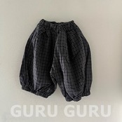 韓国子供服 / 26Autumn / 〖取寄〗guruguru / チェックパンツ / ベビー服 *1号~6号*