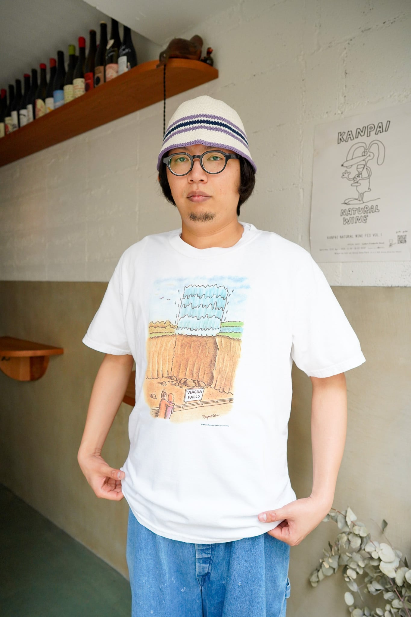 【1990s】"Gildan" Viagra Fall Joke T-shirts by Dan Reynolds 1998 / 6-139