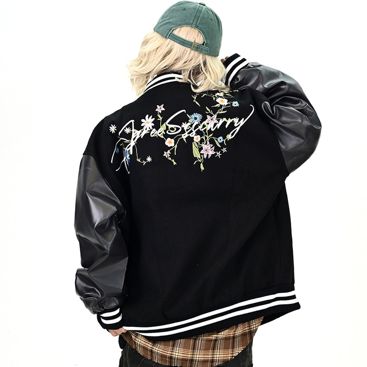 フローラルスクリプトスタジャン 2col R01029