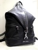 2018美品20万◆JIMMY CHOO ジミーチュウ FITZROYフィッツロイ レザー バックパック リュック 黒x銀◆ 定番FITZROYの希少なプレーンモデル♪