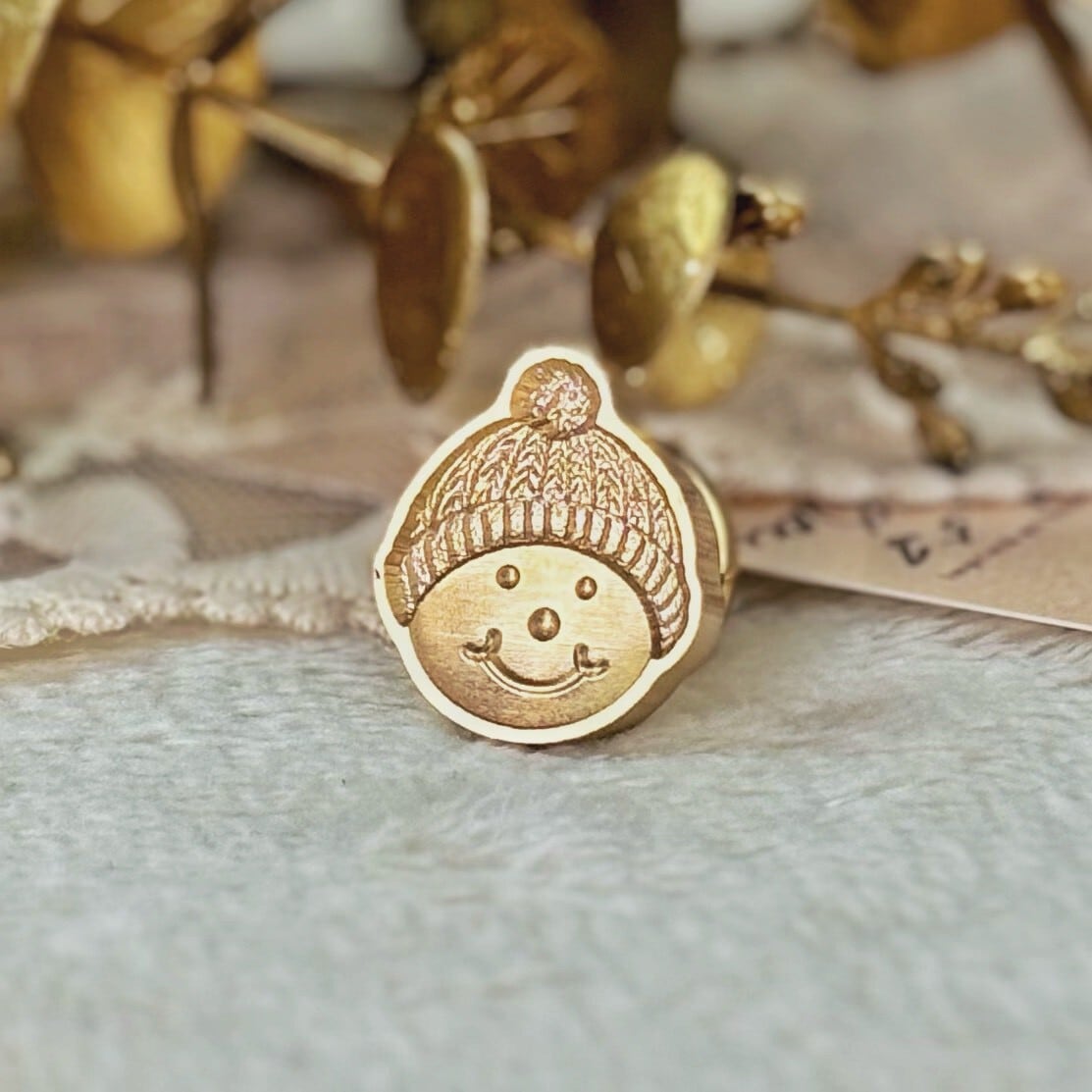 【縦20㎜×横18㎜】ダイカット スマイルスノーマン