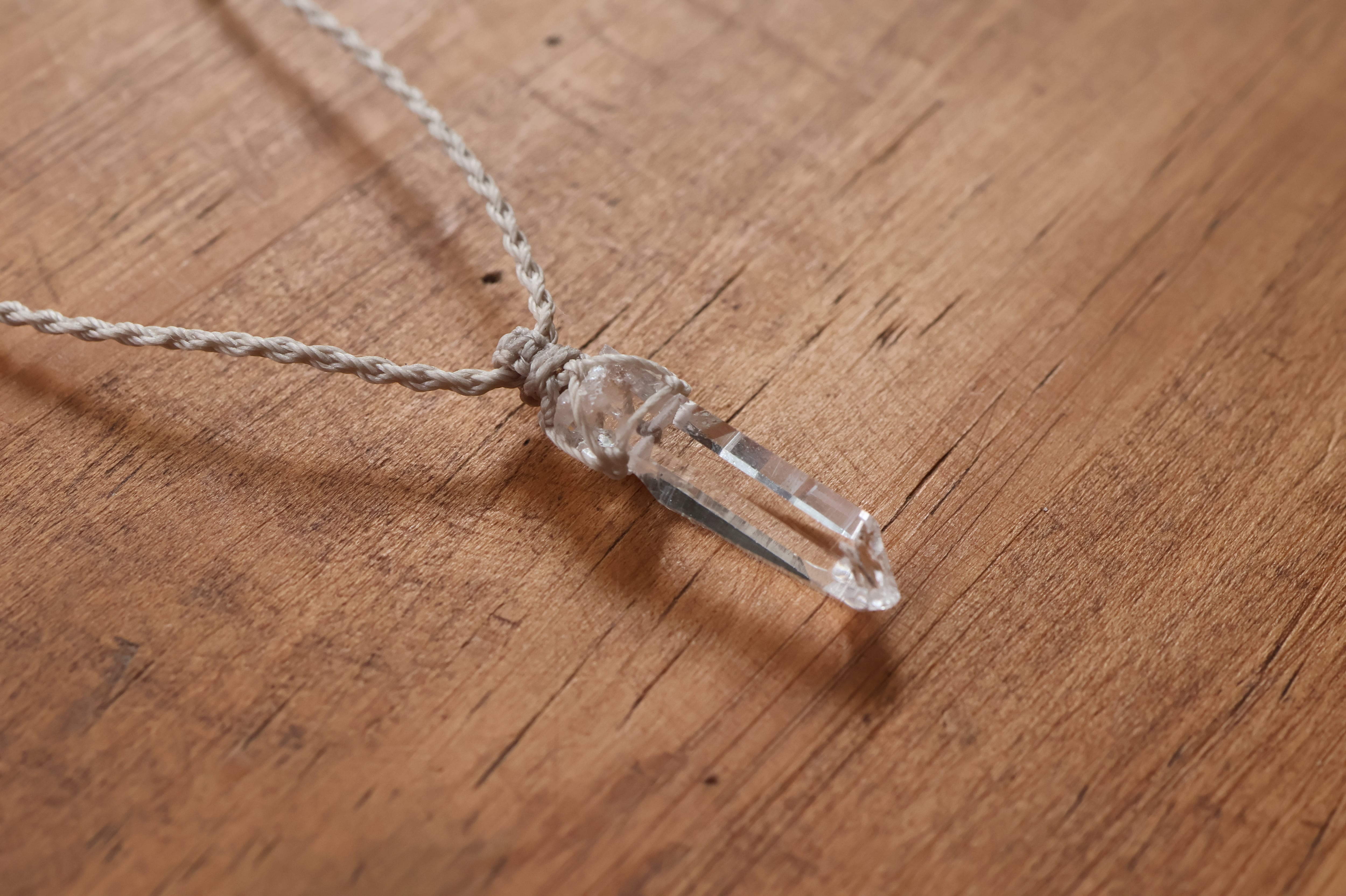 ヒマラヤ水晶ネックレス マニハール産 | 石垣島の夜光貝アクセサリーと