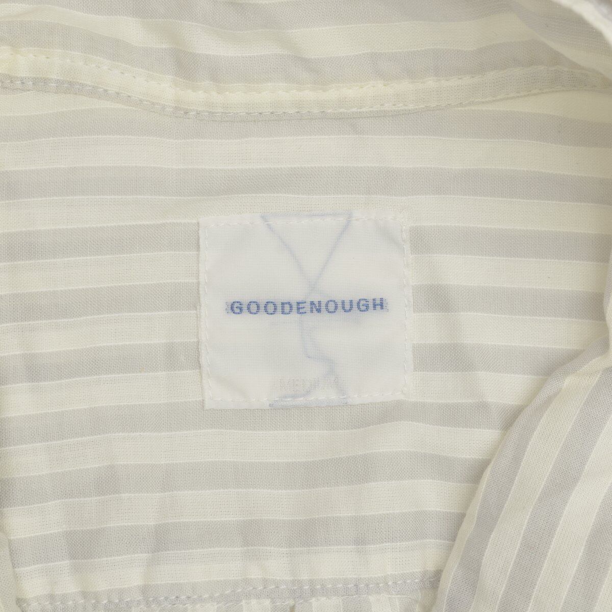 good enough 半袖シャツ　ストライプ GOOD ENOUGH / グッドイナフ00s archives ストライプボタン