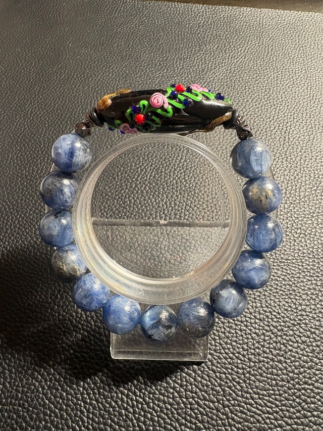 福を満たす✨宝瓶天珠×ミャンマー翡翠 ブレスレット✨ | happiness_stone
