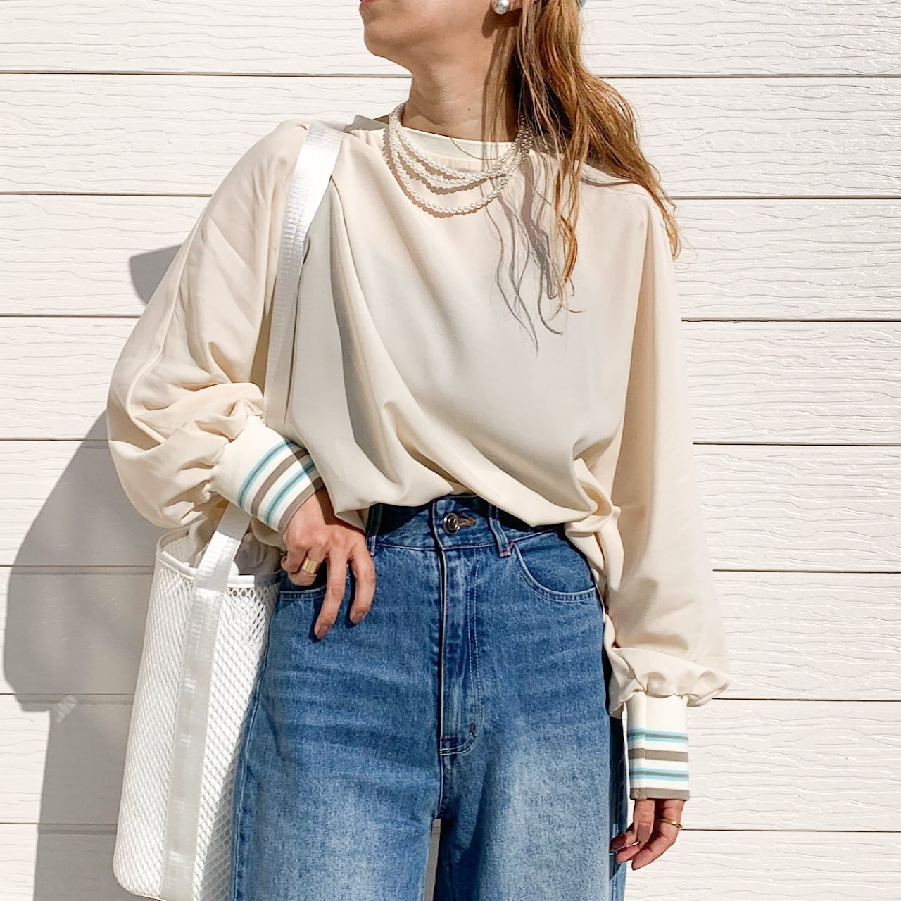 ドルマンリブブラウス