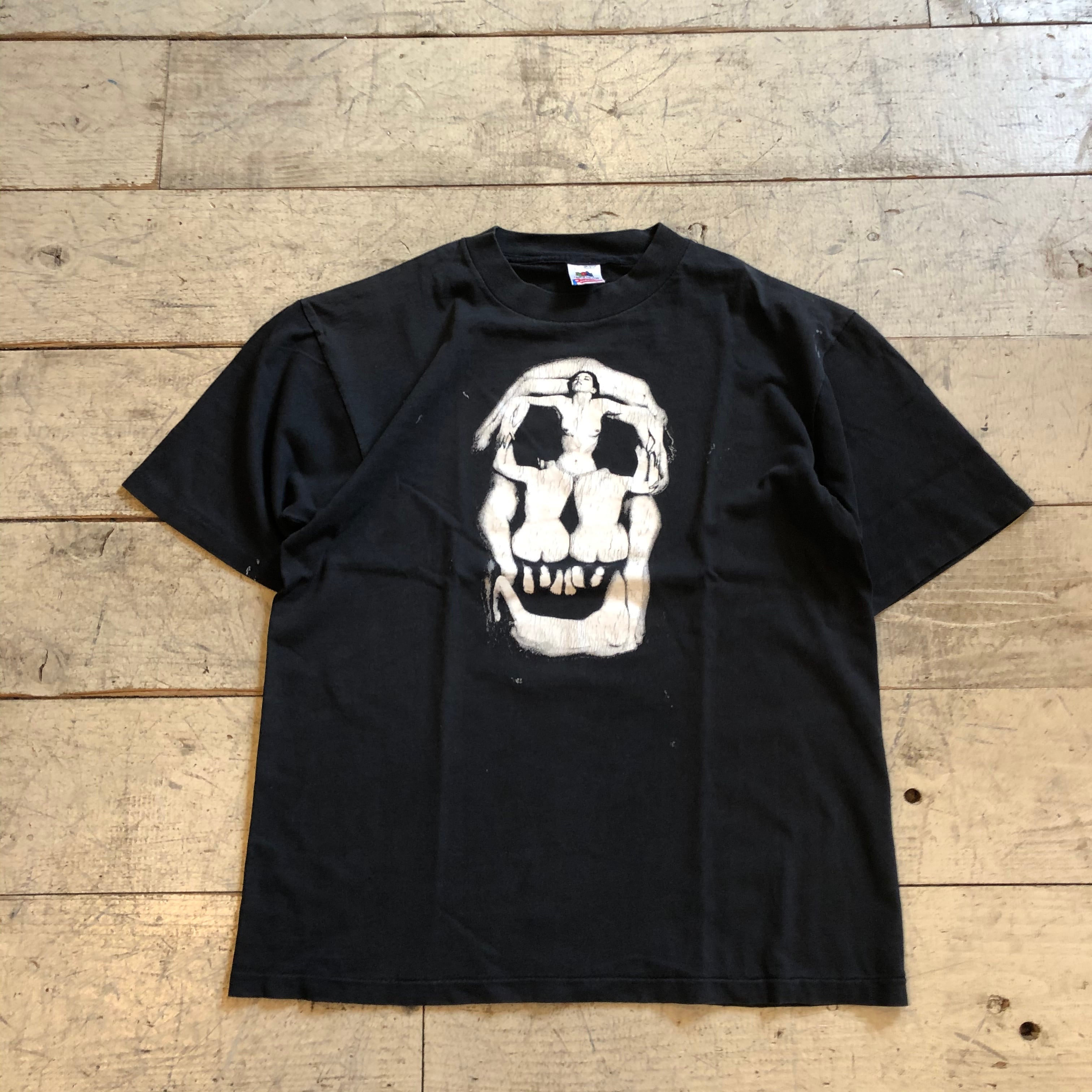90s Salvador Dali SKULL T-shirt | What’z up powered by BASE