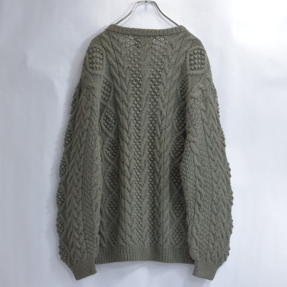 90s～ Hills Avenue ハンドメイド フィッシャーマンニットカーディガン