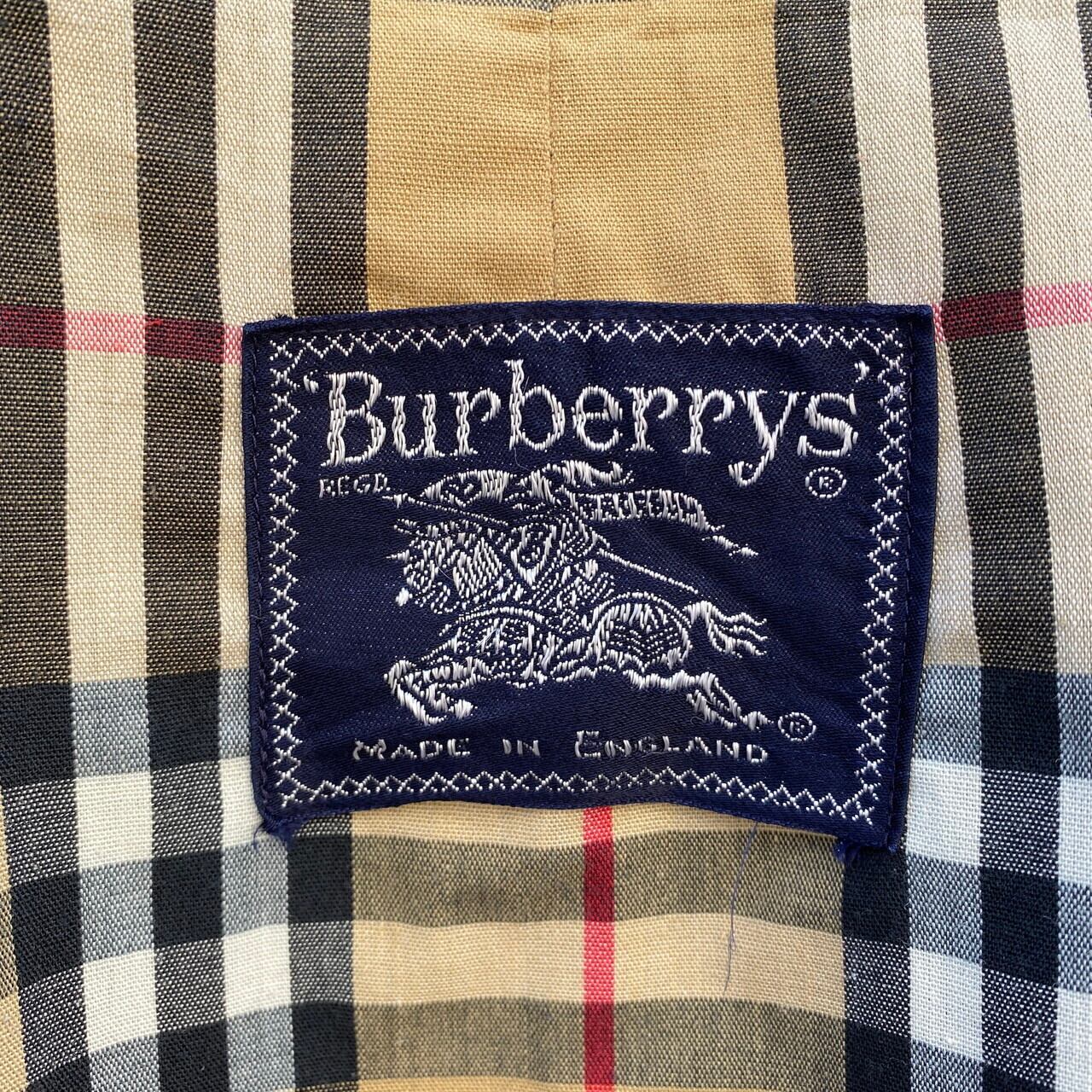 英国製 Burberry's バーバリー ステンカラーコート バルマカーンコート