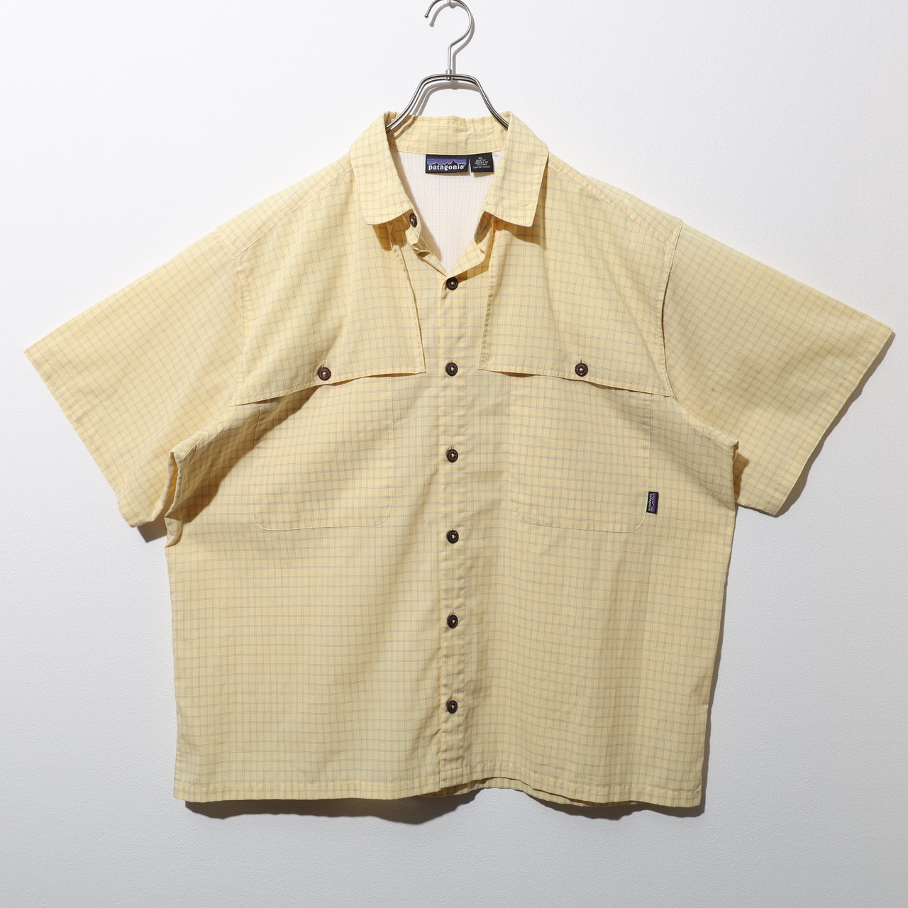 XL 00年 Tropical Flats Shirt イエロー Patagonia パタゴニア トロピカルフラッツシャツ
