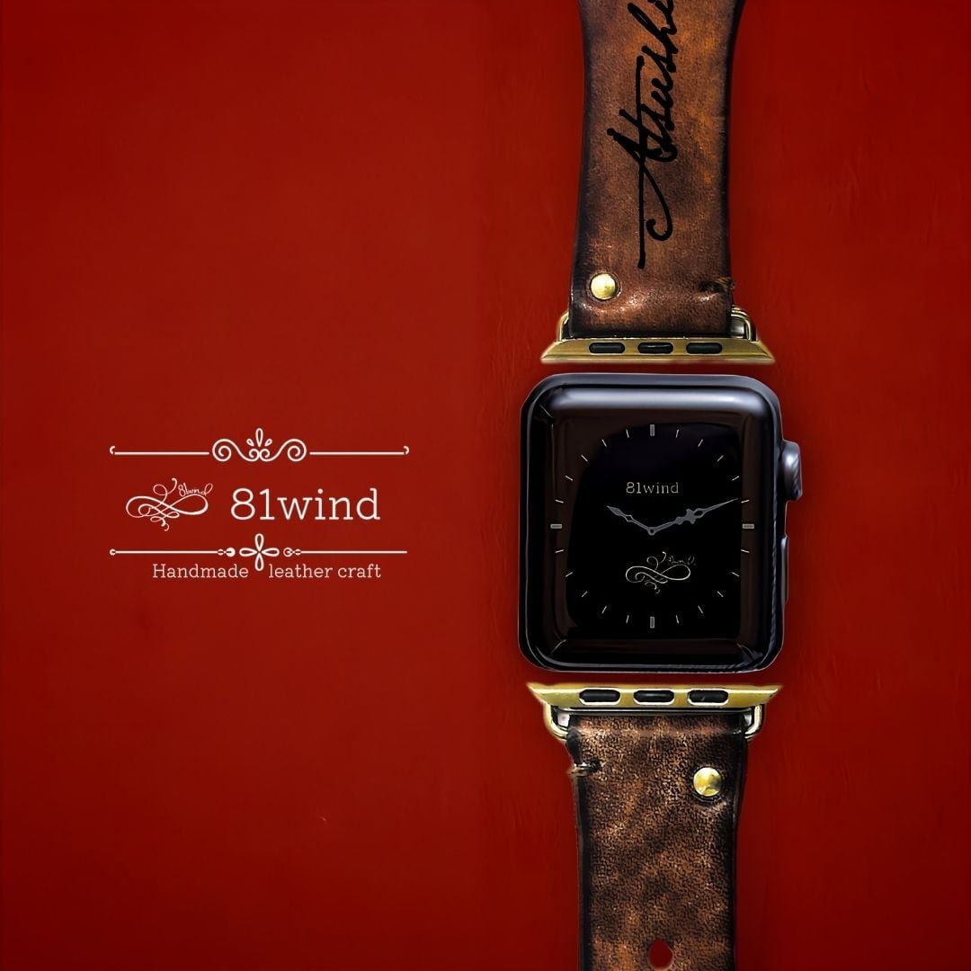 81wind】本革 アップルウォッチバンド applewatch ベルト 革 レザー