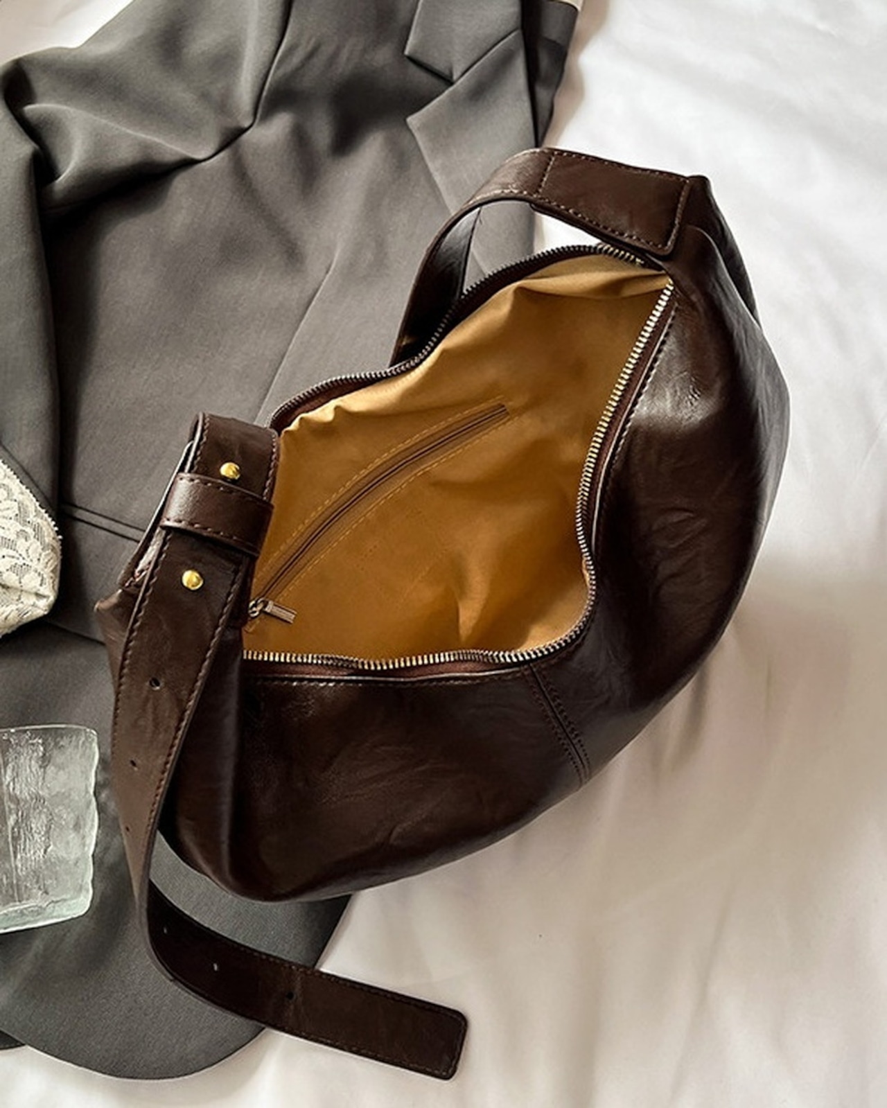2Way leather Landscape Shoulder-bag L0055