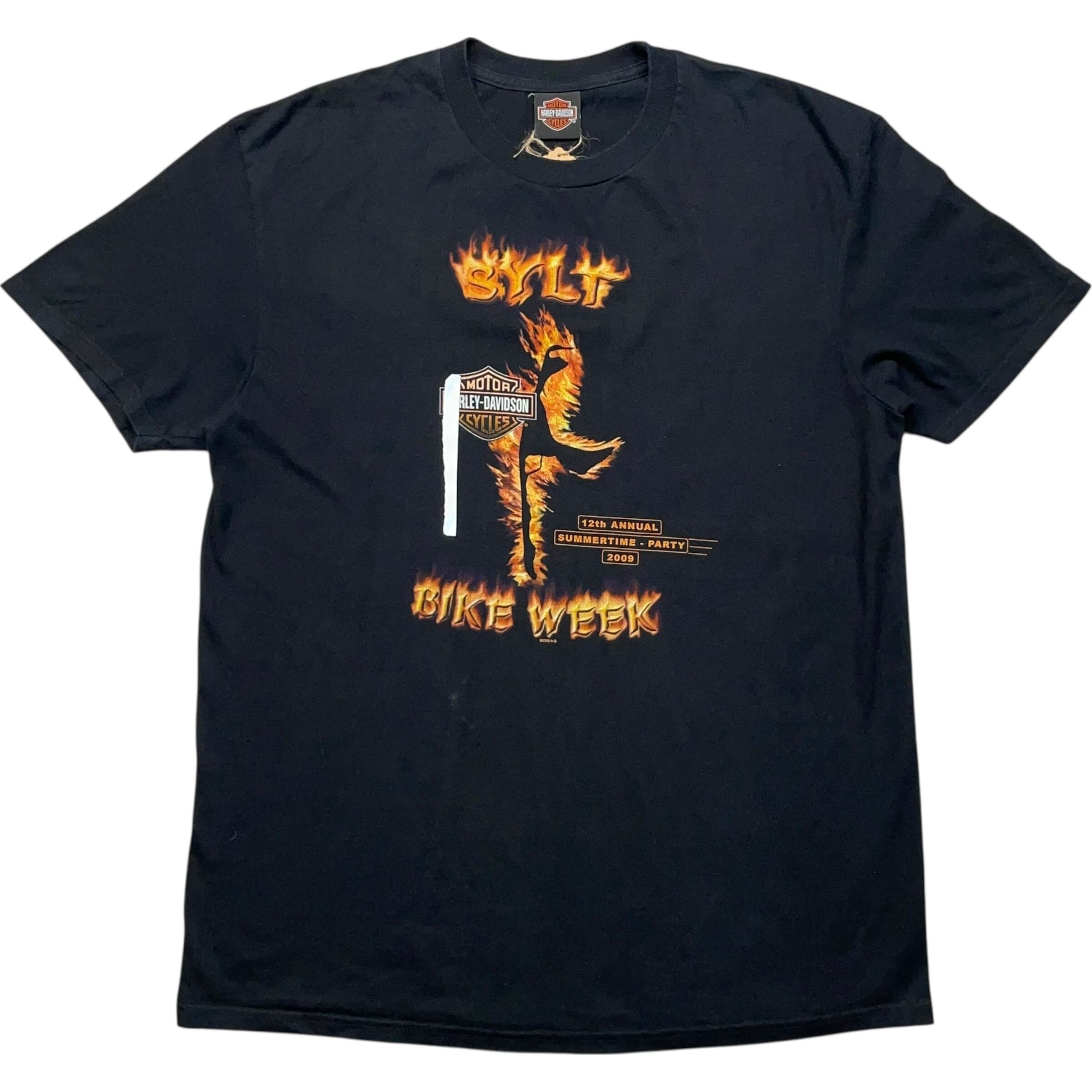 《XXL》Harley-Davidson ハーレーダビッドソン Tシャツ プリント ブラック no.8442