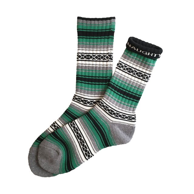 “FALSA -green-” Socks (limited edition by NAUGHTY)