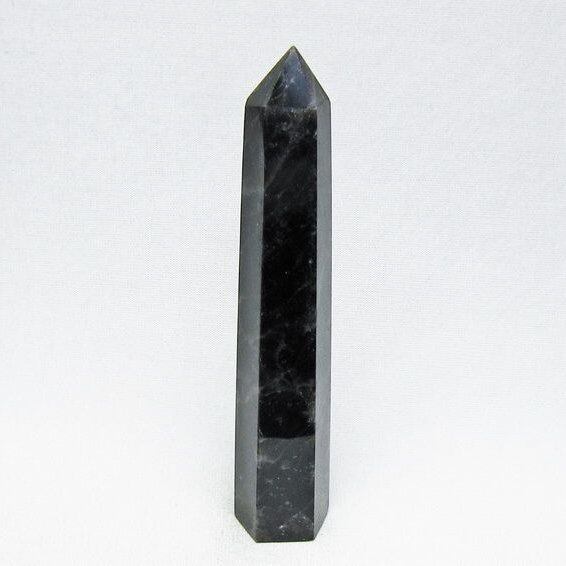 モリオン 六角柱 黒水晶 ポイント 置物 一点物 142-11219