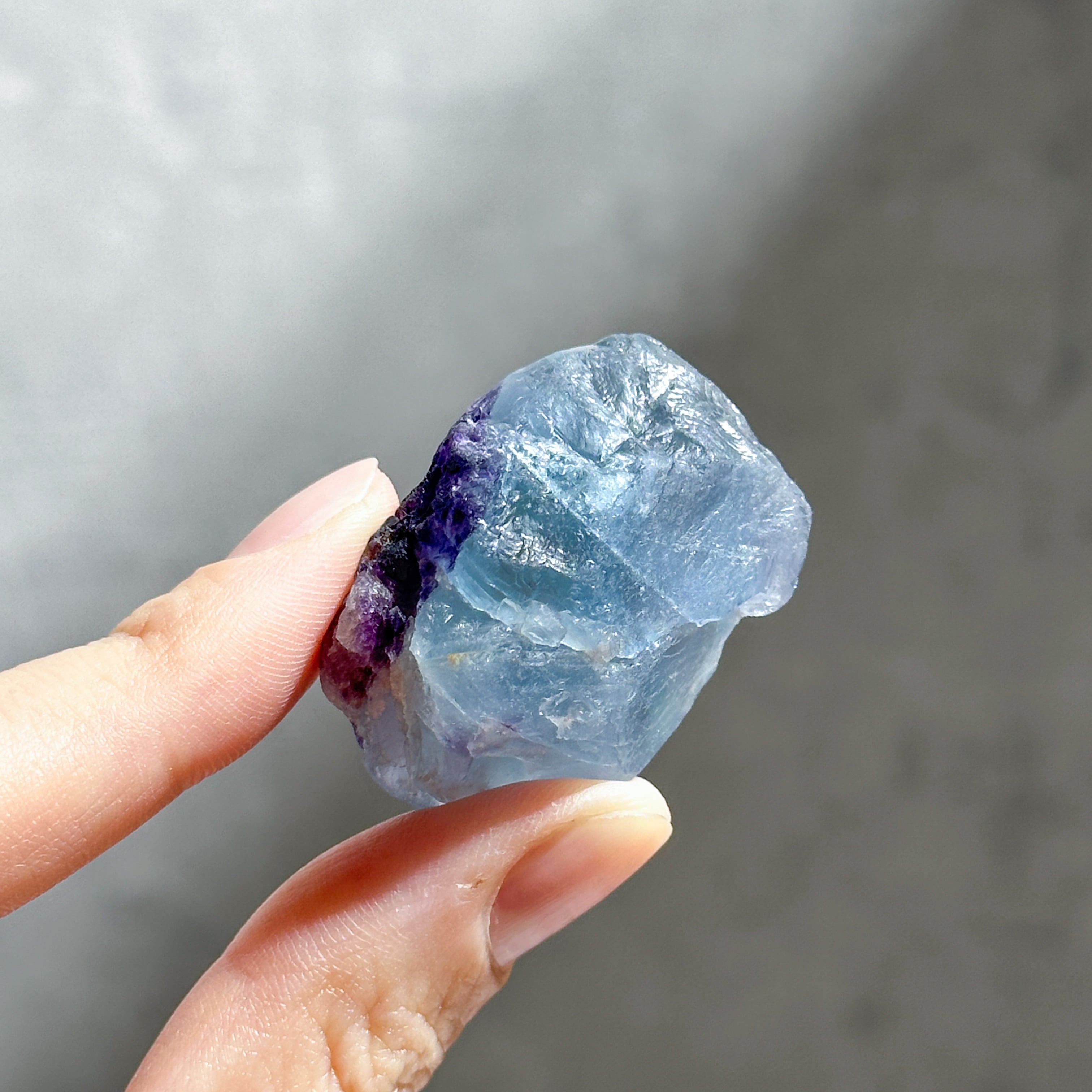 ブルー、パープルフローライト 原石73◇ Blue Fluorite ◇天然石・鉱物