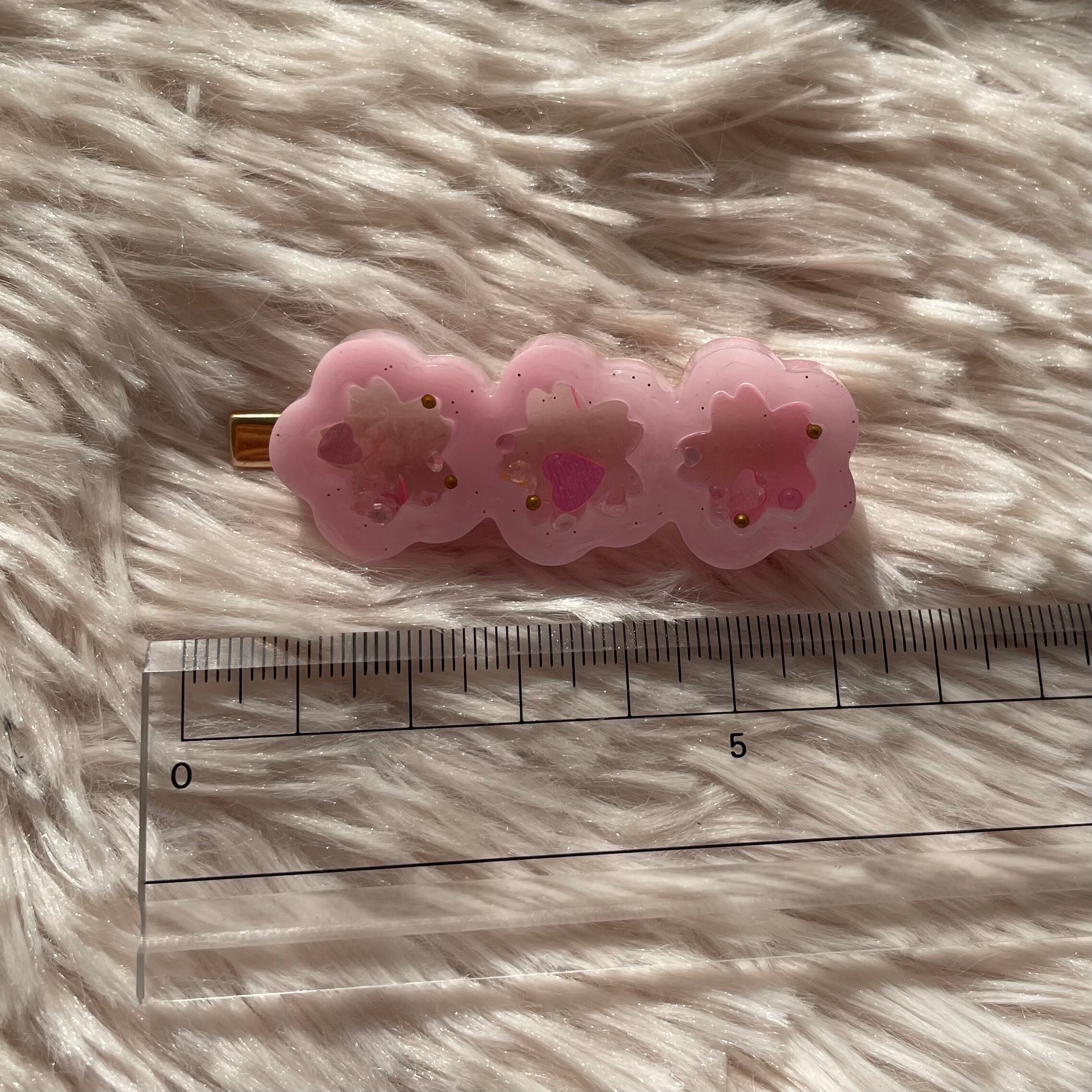 シャカシャカレジンヘアピン さくら | Miro Handmade
