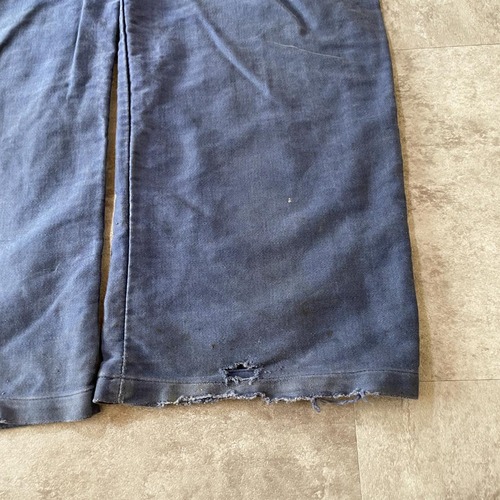 30-40s Crepier フレンチワーク モールスキン パンツ W33 詳細写真16