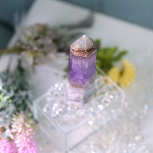 【心を癒し絆を深める石☆守護と調和のエネルギー】アメジストアゲート ポイント T3_15